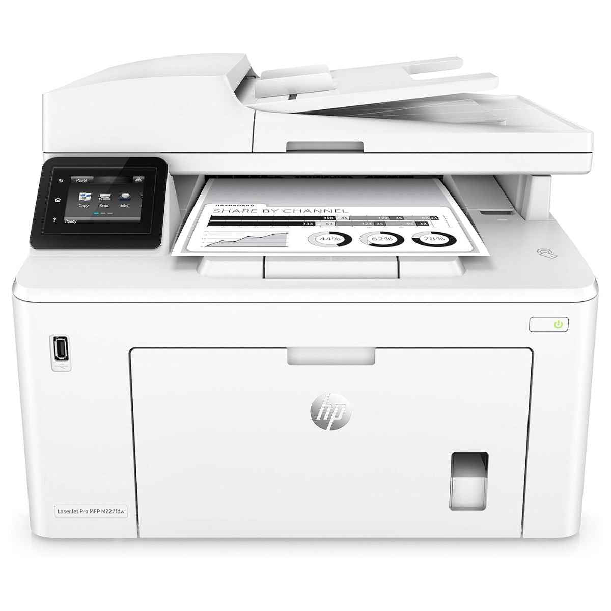 HP LaserJet Pro MFP M227fdw – Monochrome All-in-One Laser Printer (Print / Copy / Scan / Fax), Auto Duplex, Wi-Fi