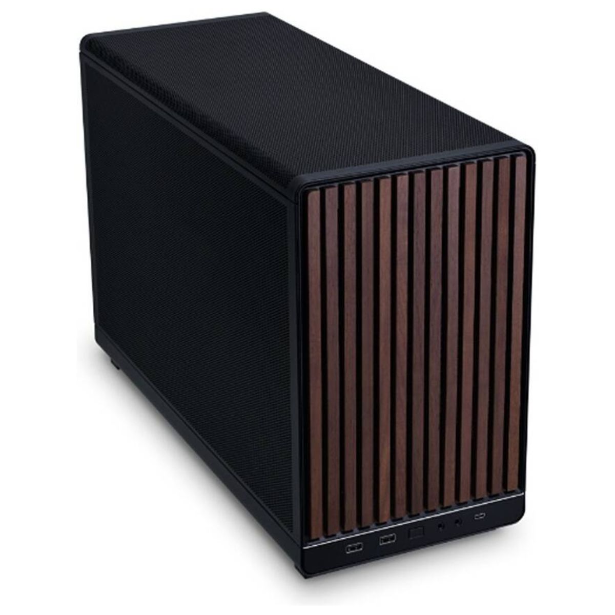 Lian Li A3-mATX Micro ATX PC Case, 360mm Radiator Support, 10x Fan Support, Mesh Panels, Wood Edition, Black | G99.A3X-WD.00