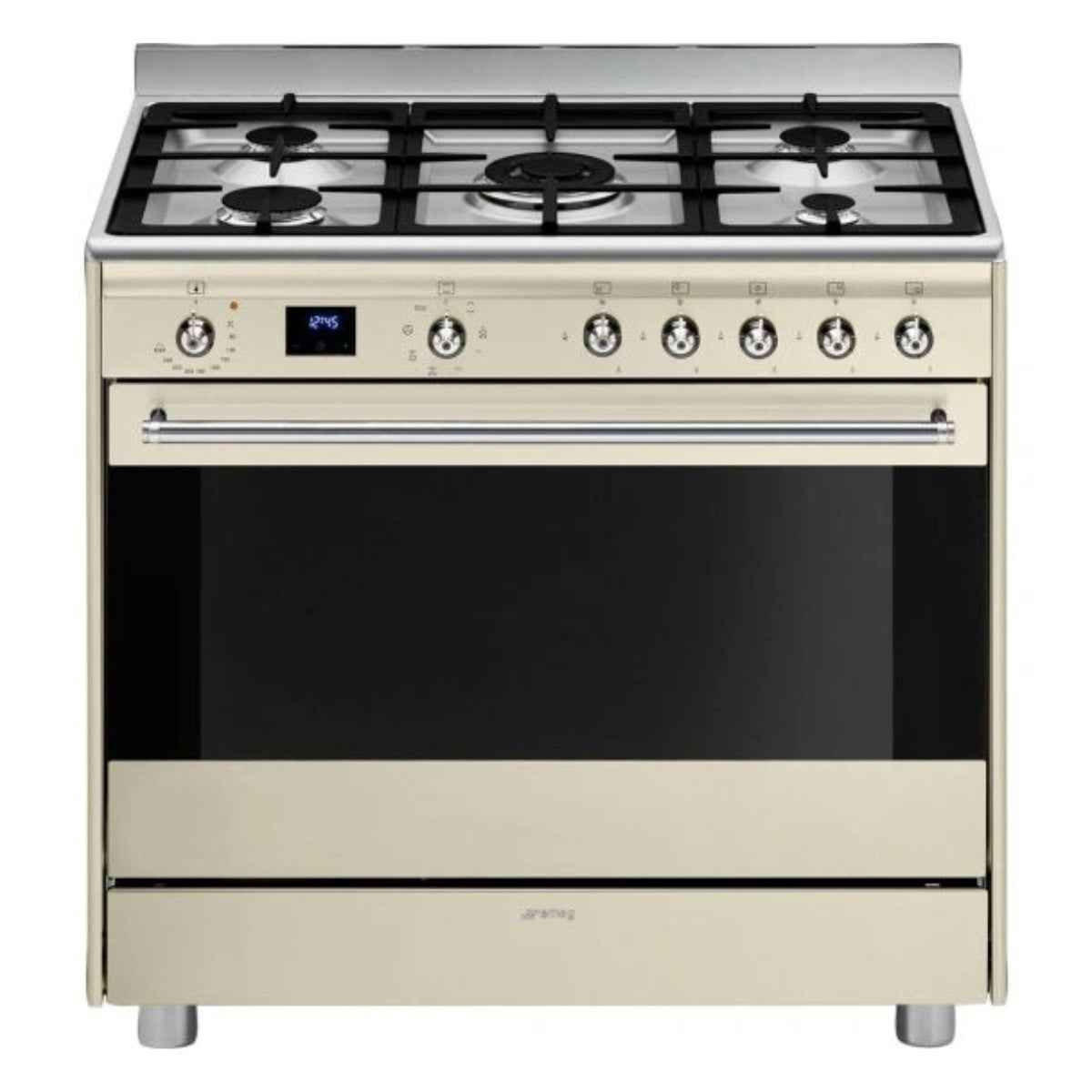 Smeg SSA91MAP2 Concert Combination Cooker – 90×60cm Dual-Fuel Freestanding with Gas Hob & Electric Oven Premium Italian-Design Cooker Built for Spacious UAE Kitchens