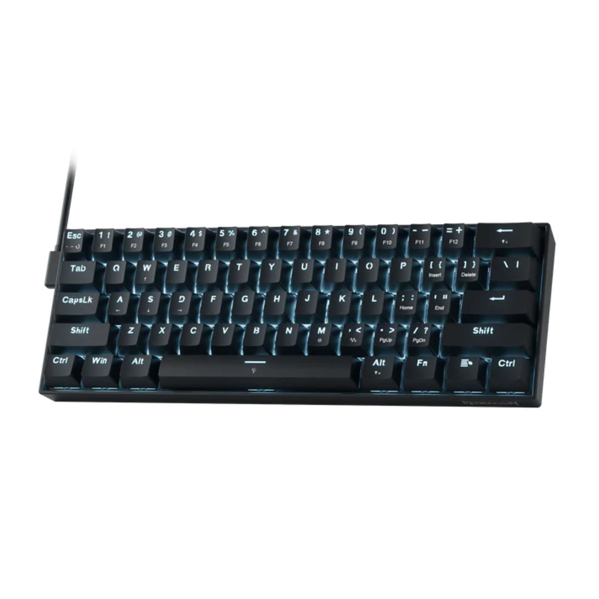 Redragon FIZZ K617 Black Magnetic Hall Effect Gaming Keyboard – 60% Compact, Rapid Trigger, 8K Polling, Adjustable Actuation, RGB