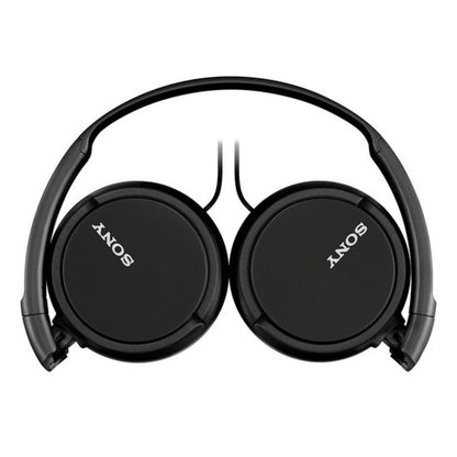 Sony MDR-ZX110AP Extra Bass Smartphone Headset | 30mm Dynamic Drivers | Swivel & Foldable Earcups | Flat Cable | Black