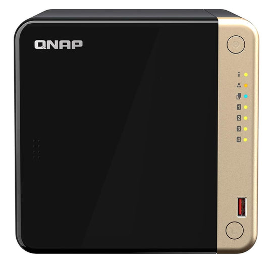 QNAP TS-464-8G 4-Bay Desktop NAS – Intel® Celeron®, 2.5GbE, NVMe, HDMI | 3 Years Warranty
