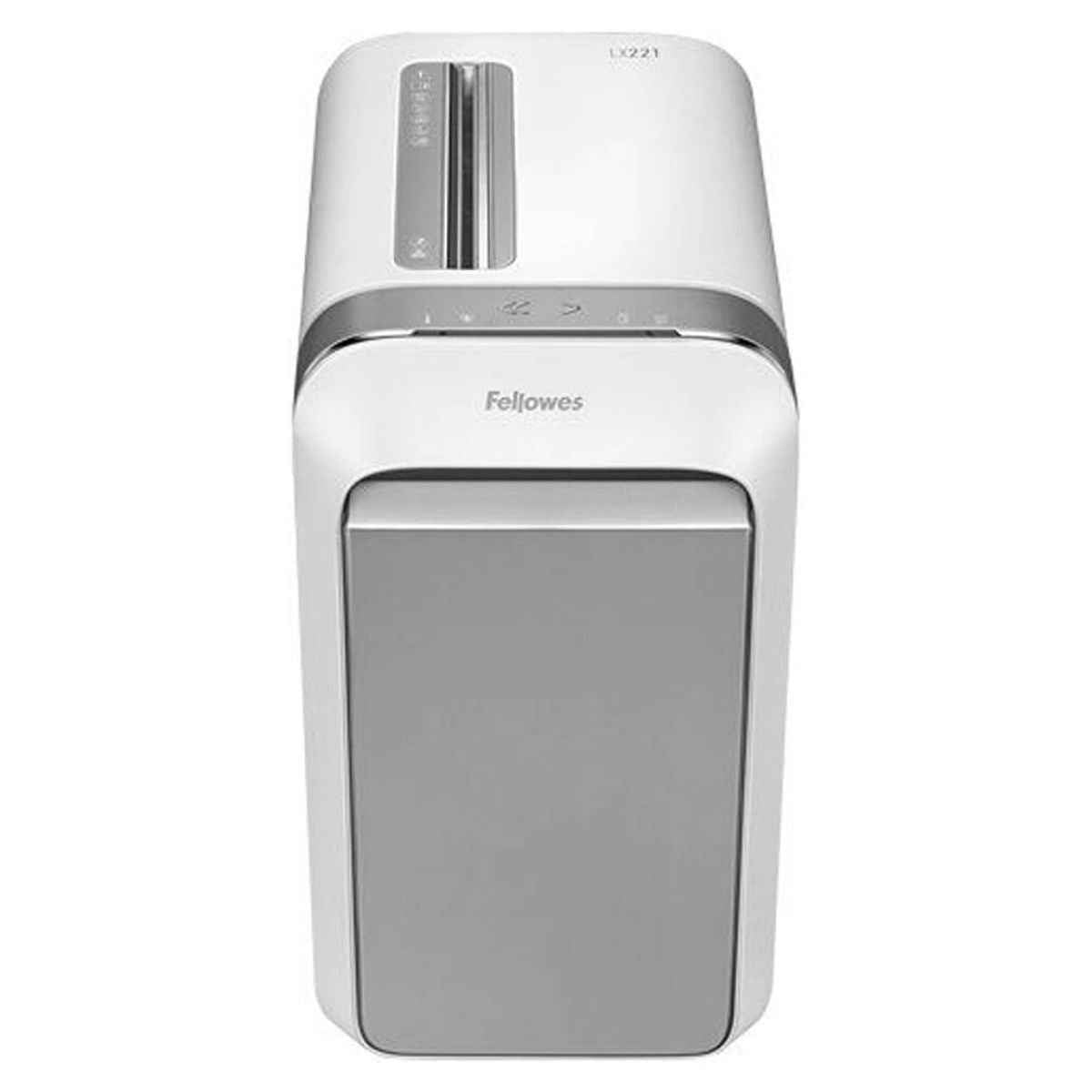 Fellowes Powershred LX221 Micro-Cut Office Shredder | 20 Sheet Capacity | P-5 Security Level | 30 Minute Continuous Run Time | 30L Pull-Out Bin | White | 5050501