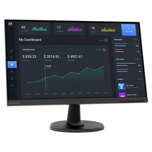 Lenovo C24-40  23.8″ Flat Monitor – VA FHD Display, 75Hz, 5ms, HDMI, WLED Backlight | 63DCKAT6UK