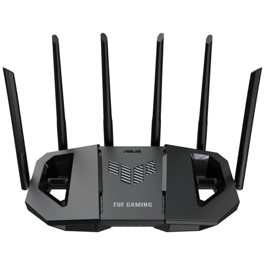 Asus TUF Gaming BE6500 Route, Wi-Fi 7 Connectivity, Dual-Band ( 2.4GHz & 5GHz ), Up to 5764 Mbps, 6x External Fixed Antenna, Primary AiMesh Router, AiMesh Node, Black