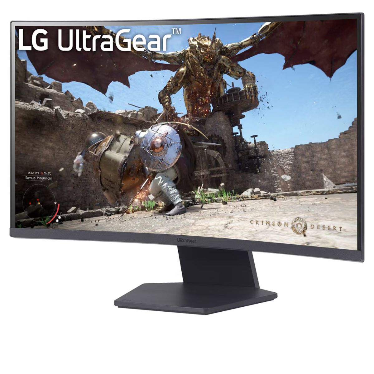 LG UltraGear 27'' QHD 1000R Curved Gaming Monitor, 180Hz Refresh Rate, 1ms Response Time, AMD FreeSync, HDR10, Up to sRGB 99%, 3-side Virtually Borderless Design, Black | 27GS60QC-B