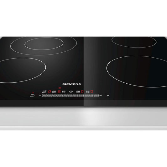 Siemens ET651NF17Q Built-In Electric Hob – 60cm, Black, Ceramic Glass, Made in Germany