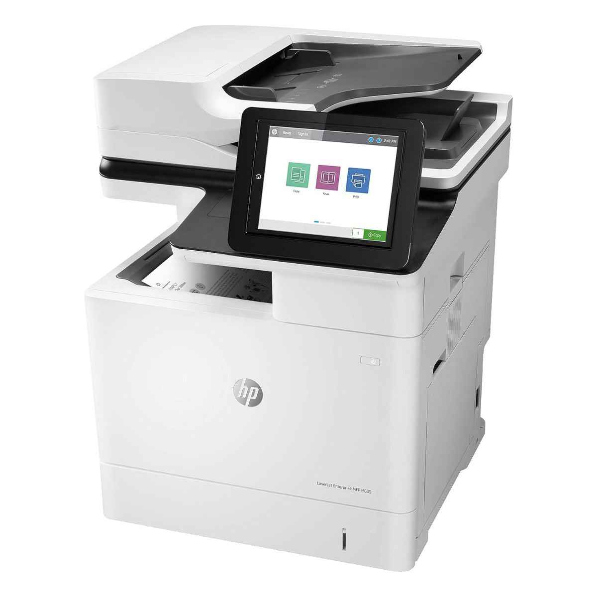 HP Enterprise MFP M635h LaserJet Printer, Print, Copy, Scan, Up to 65 PPM, 1200 x 1200 DPI, 8" Touchscreen, Automatic Duplex Printing | 7PS97A