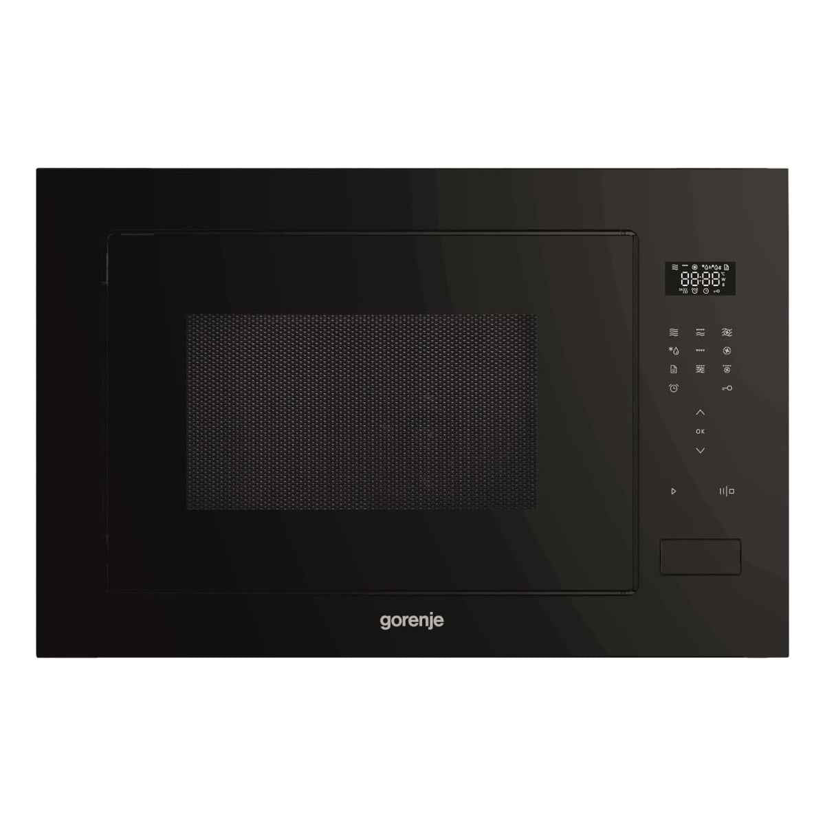 Gorenje BM251S7XG Built-In Microwave with Grill – 60 cm, 25 L Capacity, Stainless Steel/Black Glass