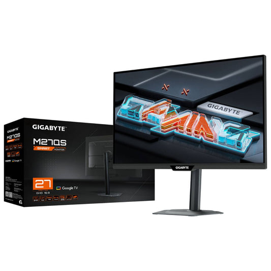 Gigabyte M27QS 27" Gaming Monitor – QHD, 180Hz, 1ms (GTG), SS IPS, HDR400, FreeSync &amp; G-SYNC Compatible (Black)
