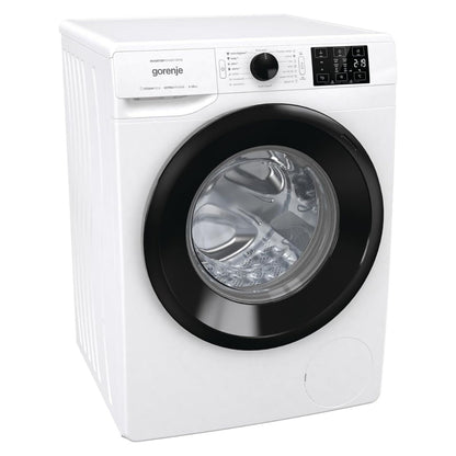 Gorenje WNEI14BS Front Load Washing Machine, 10kg Capacity, 16 Wash Programs, Inverter PowerDrive Motor, SteamTech, 1400 RPM, White