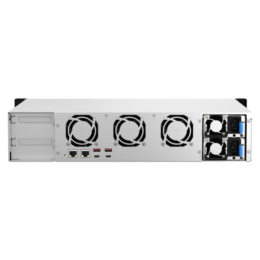 QNAP TS-873AeU-RP-4G-US 8 Bay High-Speed Short Depth Rackmount Rackmount Dual-2.5GbE NAS AMD Ryzen Embedded V1500B CPU, 4GB DDR4 Memory and 2.5GbE (2.5G/1G/100M) Network Connectivity (Diskless)