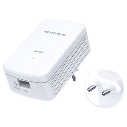MERCUSYS MP500 KIT AV1000 Gigabit Powerline Starter Kit | 1000 Mbps HomePlug AV2 | 2 Gigabit Ethernet Ports | 128-Bit AES | 2-Pack