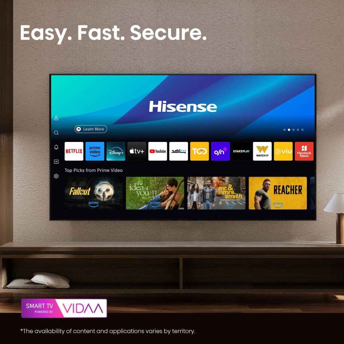 Hisense 43″ FHD Smart TV – VIDAA OS, DTS Virtual:X & Dolby Audio (43A4Q)