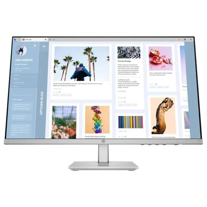HP Series 5 524SH Monitor, 23.8" FHD IPS Display, 100Hz Refresh Rate, 5ms (GtG W/ Overdrive) Response Time, Tilt & Height Adjustable, 16 9 Aspect Ratio, Black/Silver | 94C19AA