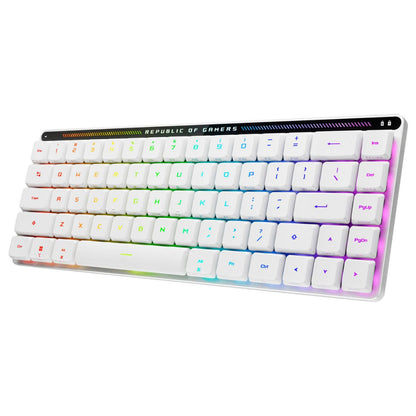 Asus ROG Falchion RX Low Profile Gaming Keyboard – 65% Compact, Tri-Mode Wireless, Optical Switches, Touch Panel, Aura RGB