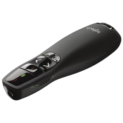 Logitech R400 Wireless Presenter | 2.4GHz Wireless Presentation Remote | Red Laser Pointer | 20m Range | 910-001356