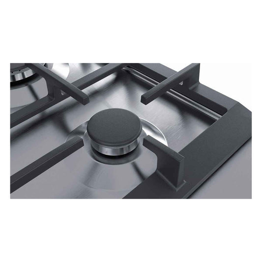 Siemens iQ500 Built In Gas Hob EC6A5PB90M  With Sabaf Burners, 60CM Width, German Engineering, StepFlame Technology, Cast Iron with Rubber Feet Pan Support, Stainless Steel