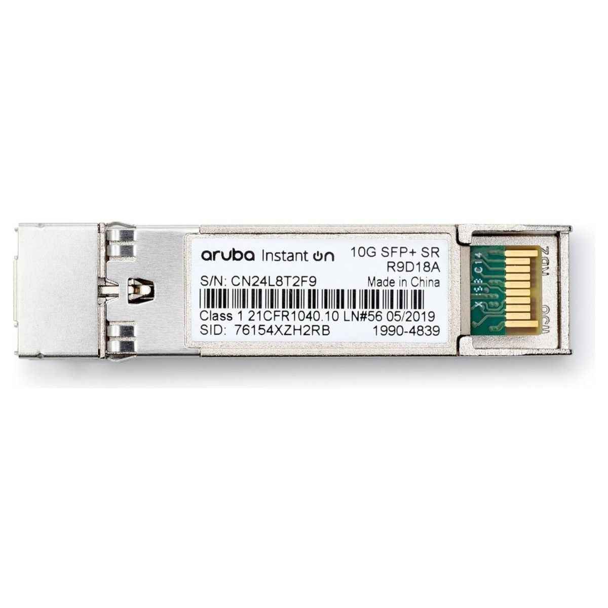 HPE Aruba Networking 10G SFP+ LC SR 300m OM3 MMF Transceiver – 10GbE Multimode Optical Module