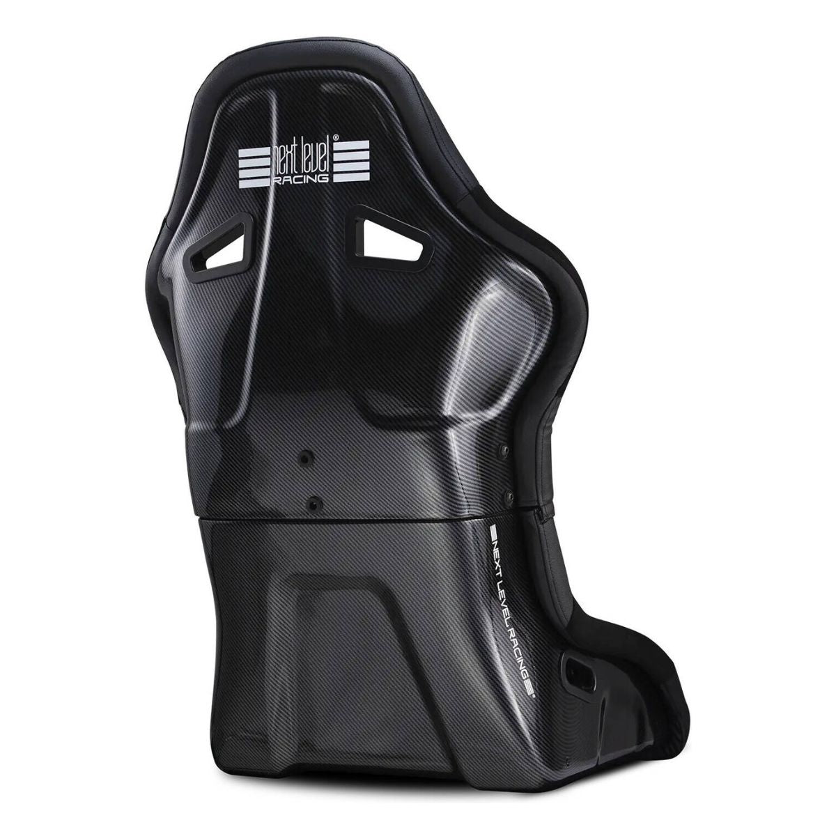 Next Level Racing Elite ES2 Sim Racing Seat | Premium Suede Finish | Ergonomic Bucket Design | PU Molded Foam | Integrated Leg &amp; Lumbar Support | FIA Licensed | Black | NLR-E060
