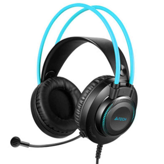A4Tech FH200U Conference USB Over-Ear Headphone – DSP Stereo, 50mm Drivers, Noise-Cancelling Mic