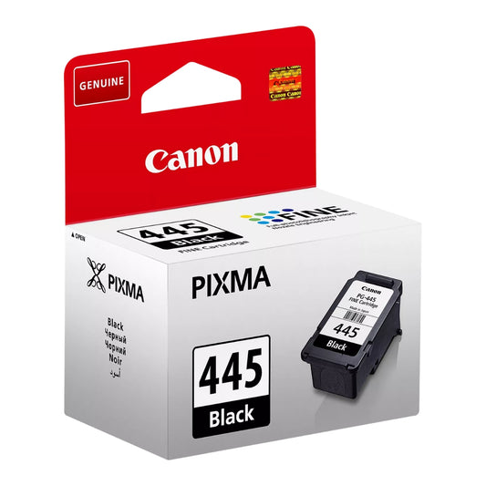 Canon PG-445 Black Original Ink Cartridge – 8283B001, Sharp Black Printing, Reliable Canon Performance