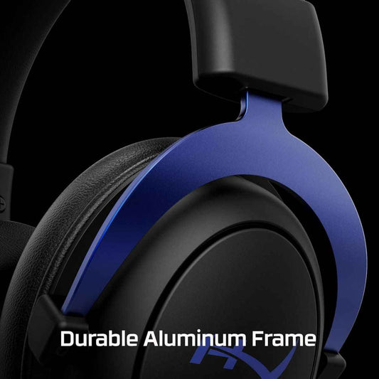 HyperX Cloud 4P5H9AM Wired Gaming Headset – PS5/PS4 Compatible, Noise-Cancelling Mic, Immersive Audio (Black/Blue)