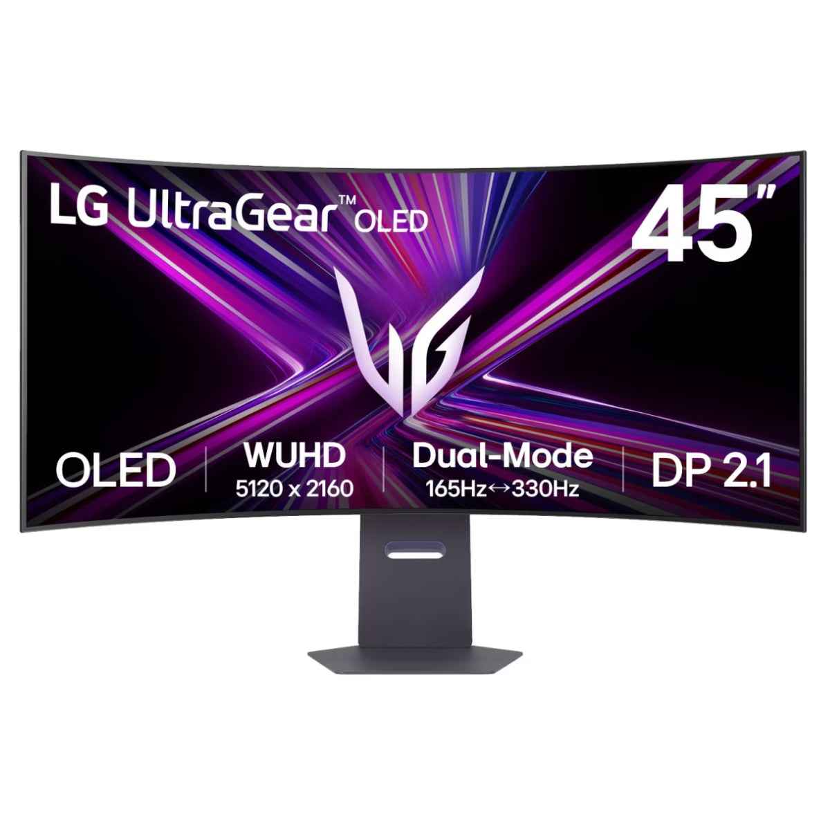 LG UltraGear Gaming Monitor, 45" OLED Display, 5K2K (5120 x 2160) Resolution, 165Hz Refresh Rate, 0.03ms (GtG) Response Time, AMD FreeSync Premium Pro & NVIDIA G-Sync Technology