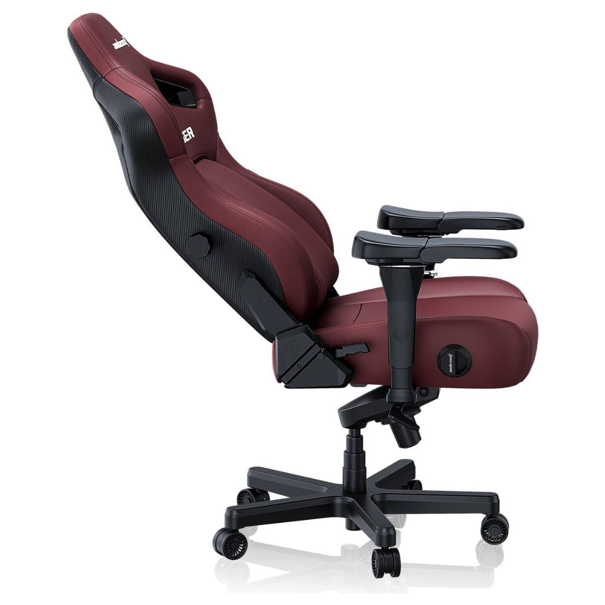 AndaSeat Kaiser 4 Large Gaming Chair | ArteDiPelle Synthetic Leather | 5D Armrests | High-Density Cold-Cure Foam | Maroon | AD12YDDC-L-20-A-PV/C