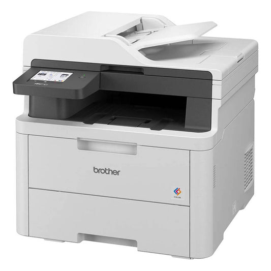 Brother MFC-L3720CDW Color Laser Printer, Print, Scan, Copy, Fax, Up to 18/19 ppm Print Speed, Up to 600 x 600 dpi Resolution, 3.5" Color Touch LCD, Up to 250 Sheets Capacity, White | MFC-L3720CDW
