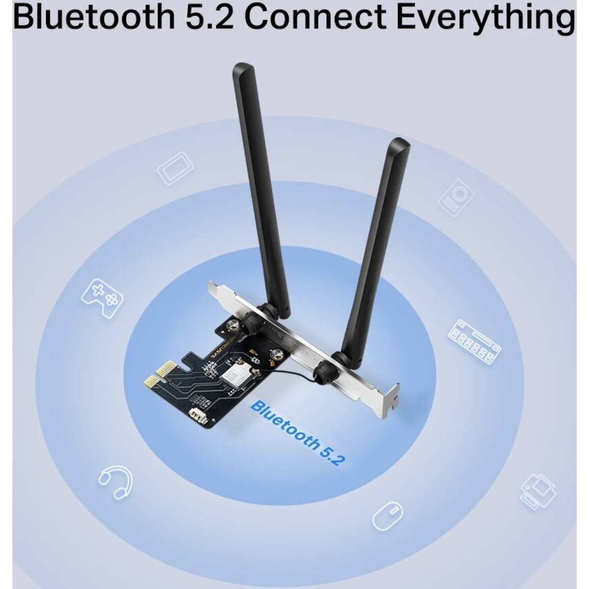 MERCUSYS MA86XE AXE5400 Wi-Fi 6E PCIe Adapter | Tri-Band 5.4Gbps | Bluetooth 5.3 | 2 Antennas | OFDMA & MU-MIMO | WPA3 | Windows 10/11