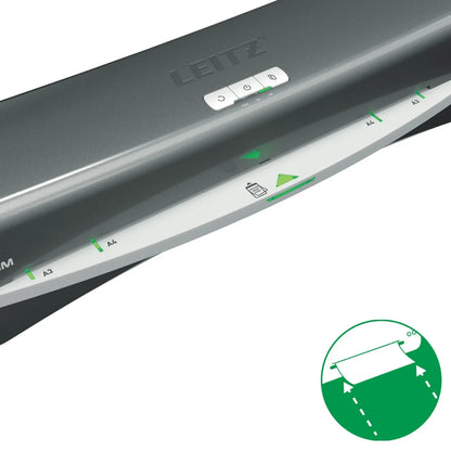 Leitz iLam Office A3 Laminator – Fast Warm-Up, 80–125 Microns, High-Speed Performance, Silver/White | LE72531084