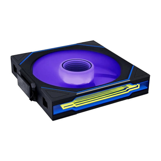 Lian-Li UNI Fan SL-INF Wireless 140mm ARGB PWM Case Fan – Wireless Control, Infinity Mirror ARGB, PWM Cooling | Black / White