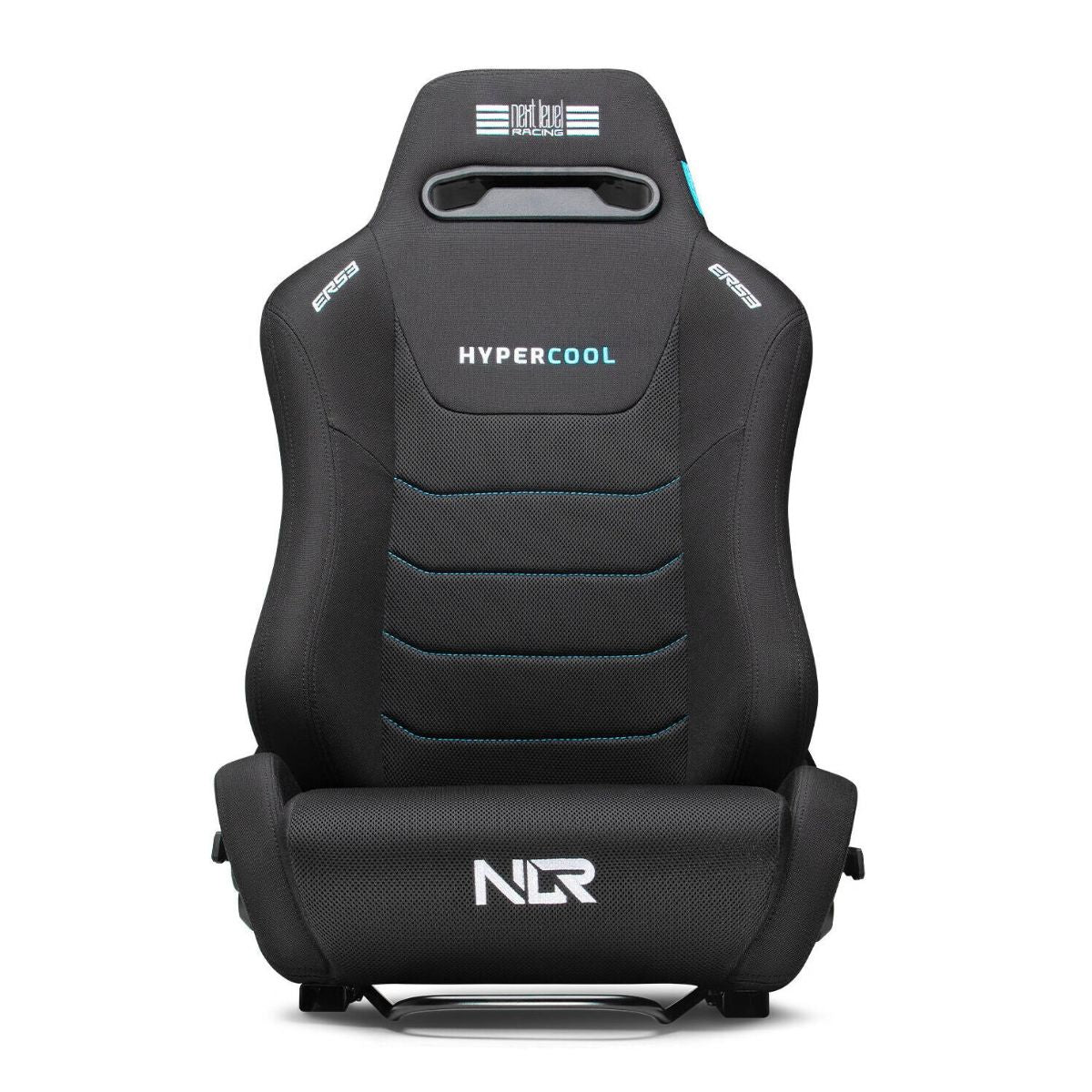 Next Level Racing ERS3 HYPERCOOL Ventilated Sim Racing Seat | 6-Zone Active Cooling | Pre-Installed Dual Seat Sliders | Premium SIMAERO Mesh Upholstery | Dual Recliner Mechanism | Black | NLR-E063
