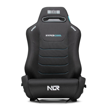 Next Level Racing ERS3 HYPERCOOL Ventilated Sim Racing Seat | 6-Zone Active Cooling | Pre-Installed Dual Seat Sliders | Premium SIMAERO Mesh Upholstery | Dual Recliner Mechanism | Black | NLR-E063