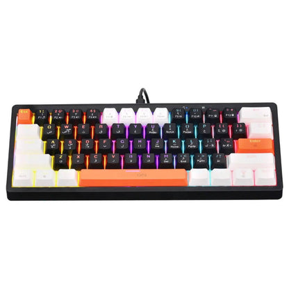 GAMEON GOMK60-RS AEROX 60% Mechanical Gaming Keyboard | 61 Keys | Red Switch | English & Arabic | RGB | 22-Key Anti-Ghosting | USB-C | GOMK60-RS