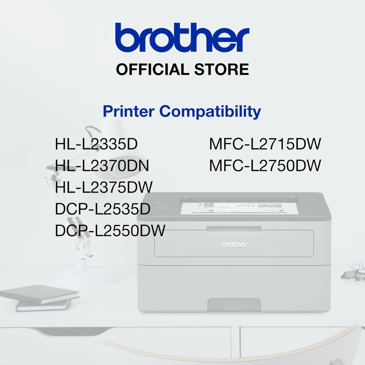 Brother Genuine TN-2405 Standard Yield Black Toner Cartridge – Prints Up to 1,200 Pages, Sharp Black Printing, Reliable Brother Performance