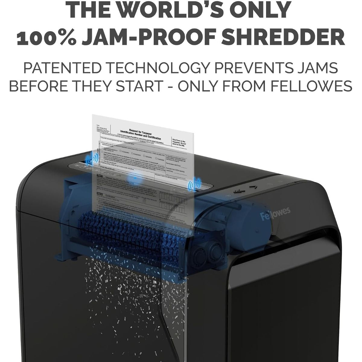Fellowes Powershred LX220 Micro-Cut Shredder | P-4 | 20-Sheet Capacity | 2 × 12mm | 8-Gallon Bin | Black | 5015401