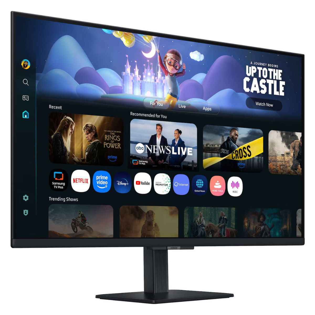 Samsung  M5 M50F Smart Monitor, 32" VA Display, FHD Resolution, 60Hz Refresh Rate, 5ms (GtG) Response Time, Wi-Fi 5 & Bluetooth 5.2 Connectivity, Tizen Operating System, Black