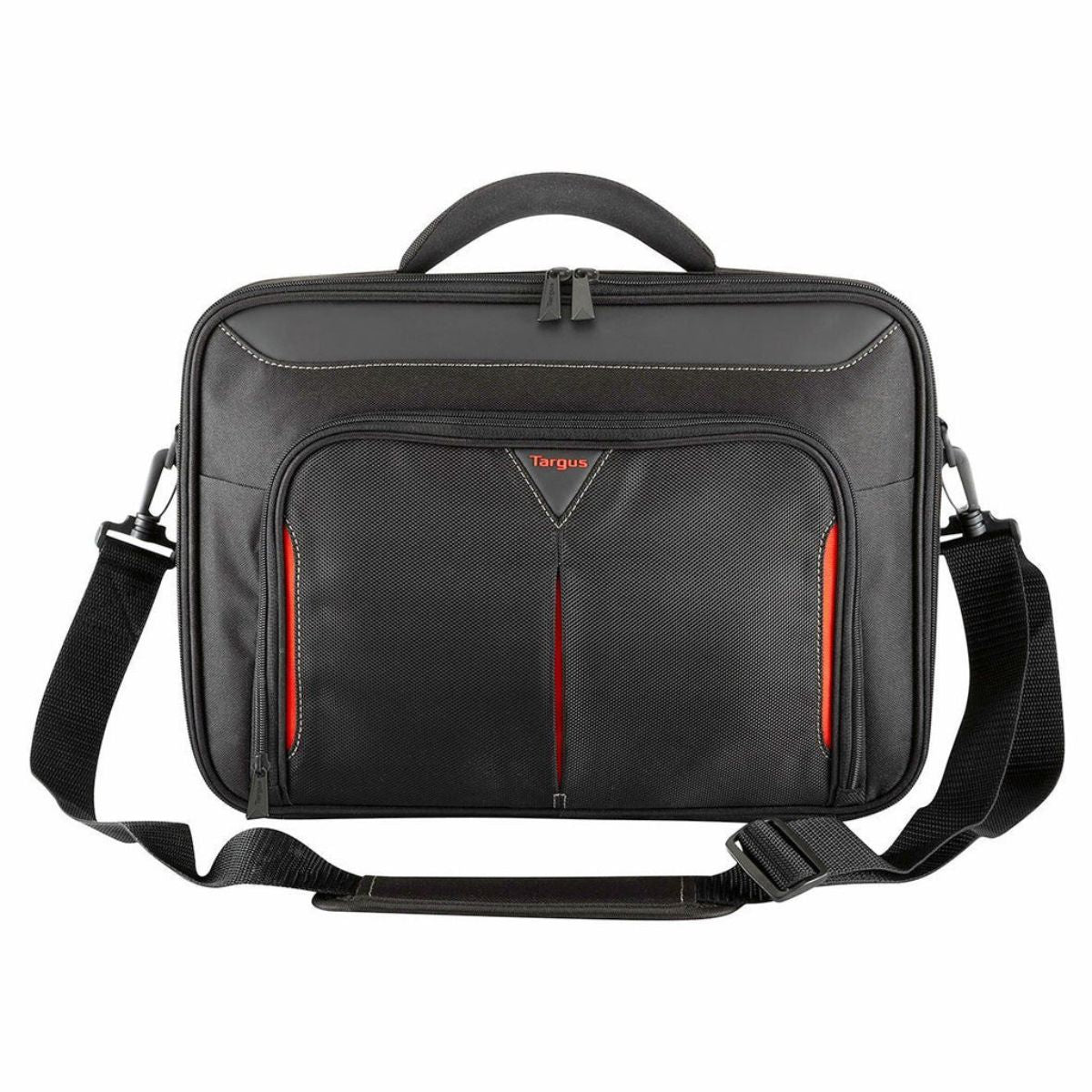 Targus Classic 14" Clamshell Case | Protective Laptop Carry Case | Black/Red | CN414EU