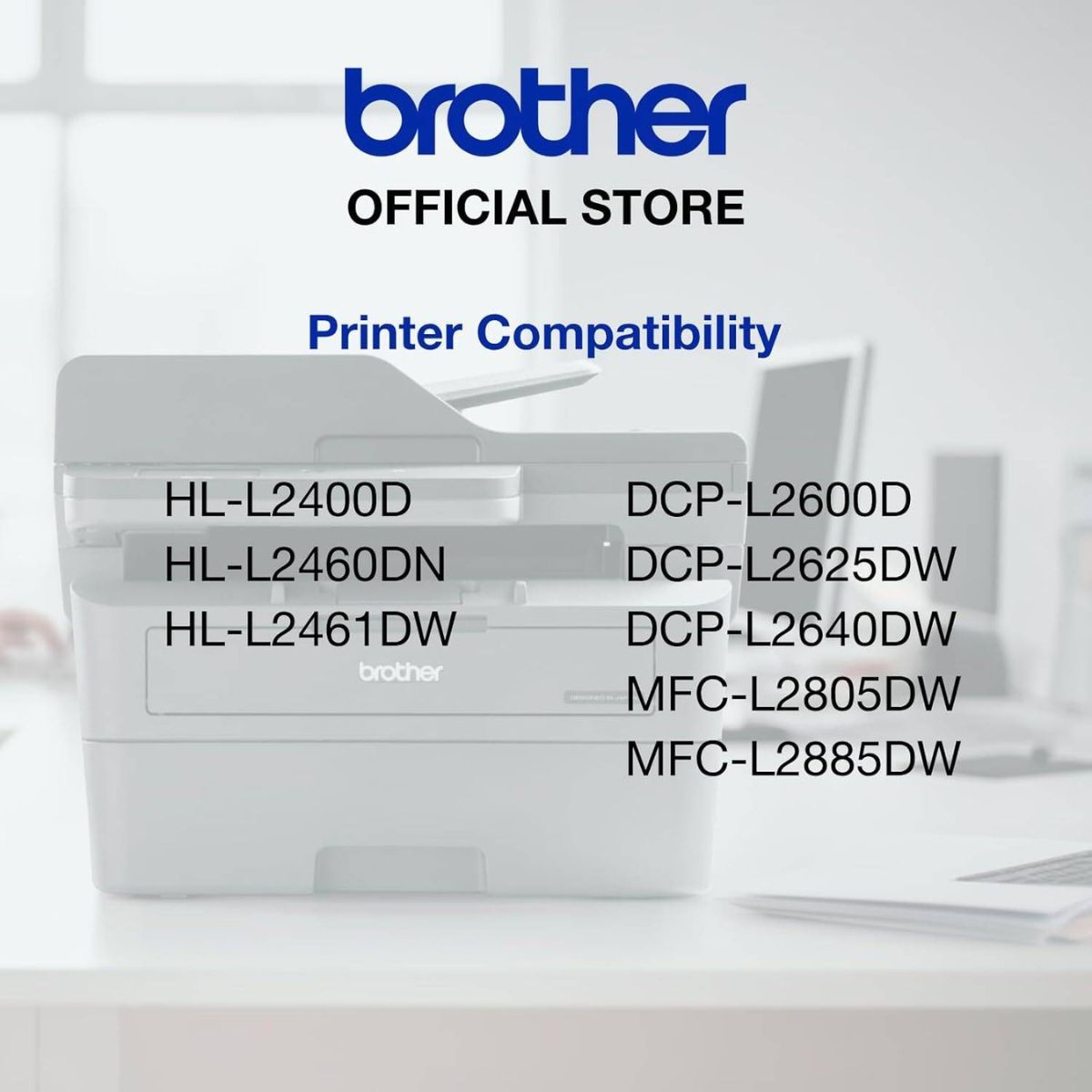 Brother Genuine TN2500 Standard Yield Black Ink Printer Toner Cartridge, Prints up to 1,200 pages