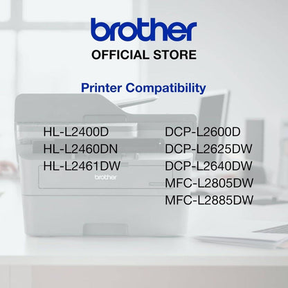 Brother Genuine TN2500 Standard Yield Black Ink Printer Toner Cartridge, Prints up to 1,200 pages