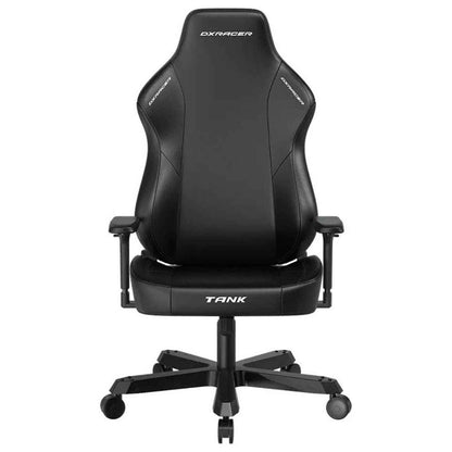 DXRacer Tank Series Gaming Chair | XXL Size | Woven Fabric Upholstery | 4D Adjustable Armrests | Magnetic Headrest & Lumbar Support | 90°–135° Reclining Backrest | Class 4 Hydraulics | Black / Gray / Black-Red