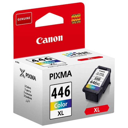 Canon CL-446XL High Yield Colour Ink Cartridge – Genuine C/M/Y Ink, High Page Yield, Vibrant Prints
