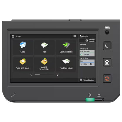 Canon imageRUNNER C3326i Multifunction Laser Printer, Print, Copy, Scan, Send, Optional Fax, 7" TFT LCD WVGA Color Touch Panel, 26 ppm Print Speed, Up to 1200 x 1200 DPI Resolution, White C3326i