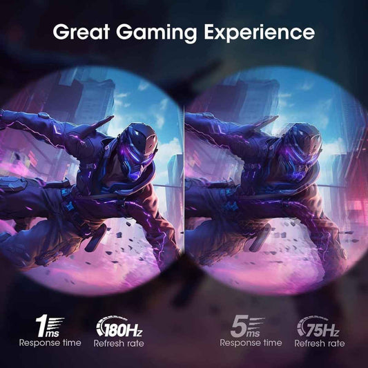 KOORUI 25E3A 24.5-Inch FHD VA Gaming Monitor – 170Hz Refresh Rate, 1ms Response Time, FreeSync &amp; G-Sync Compatible, 99% sRGB, HDMI &amp; DisplayPort | 25E3A