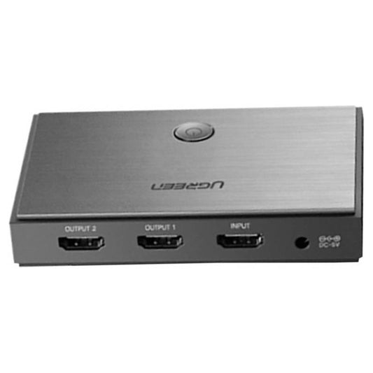 UGREEN 50707 HDMI Splitter | 1 Input 2 Output | 4K @ 60Hz | 3D | HDCP 2.2 | EDID | Black