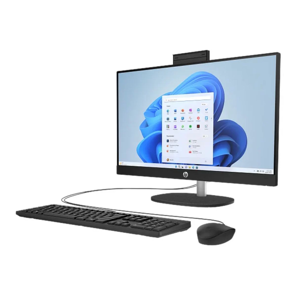HP 24-cr1091 All-in-One Desktop PC | Intel Core Ultra 5 125U | 8GB DDR5 | 512GB SSD | 23.8-Inch FHD | DOS | D18YNEA-ENG