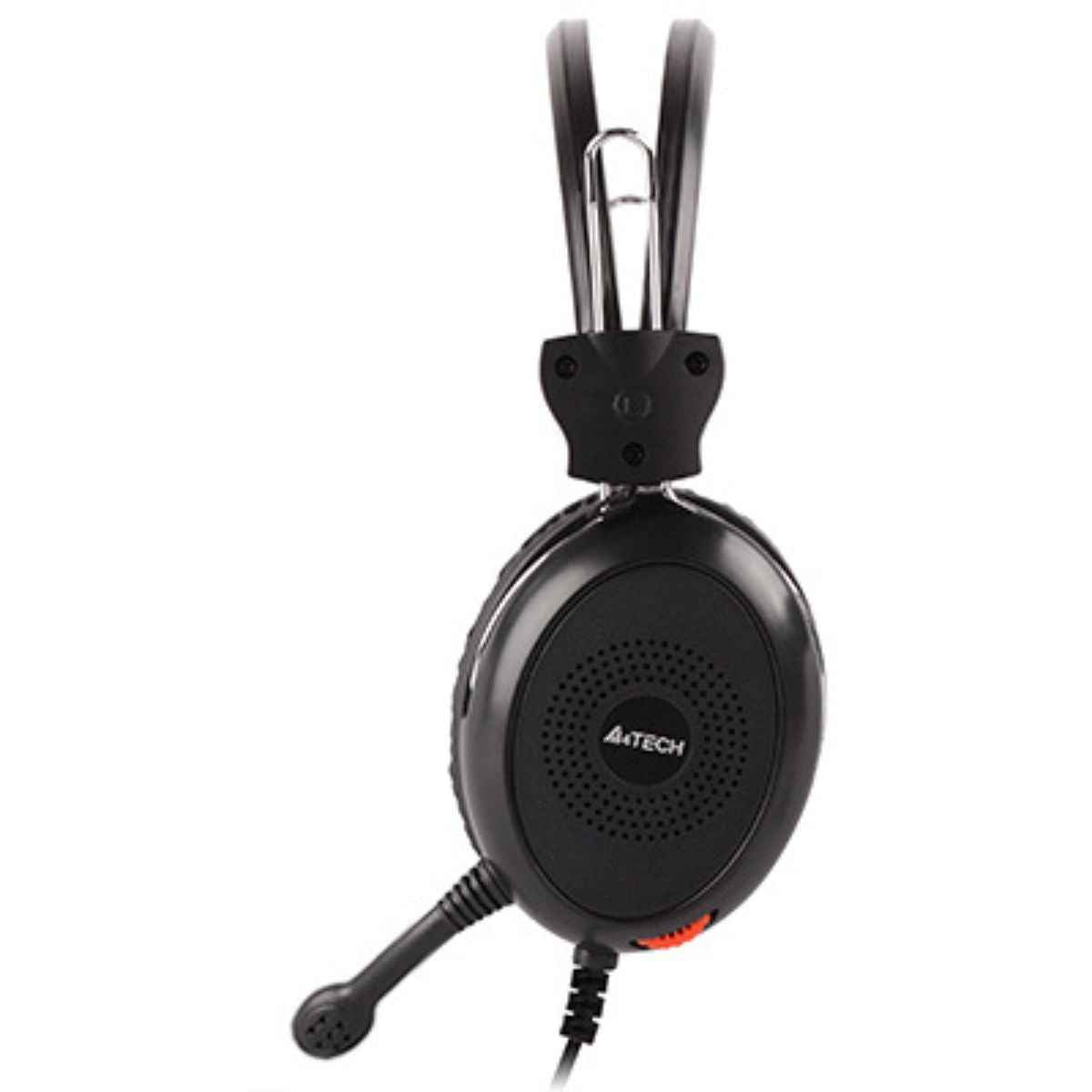 A4Tech HS-30i ComfortFit Stereo Headset – 40mm Driver, Noise Cancelling Mic, 3.5mm Jack, Black