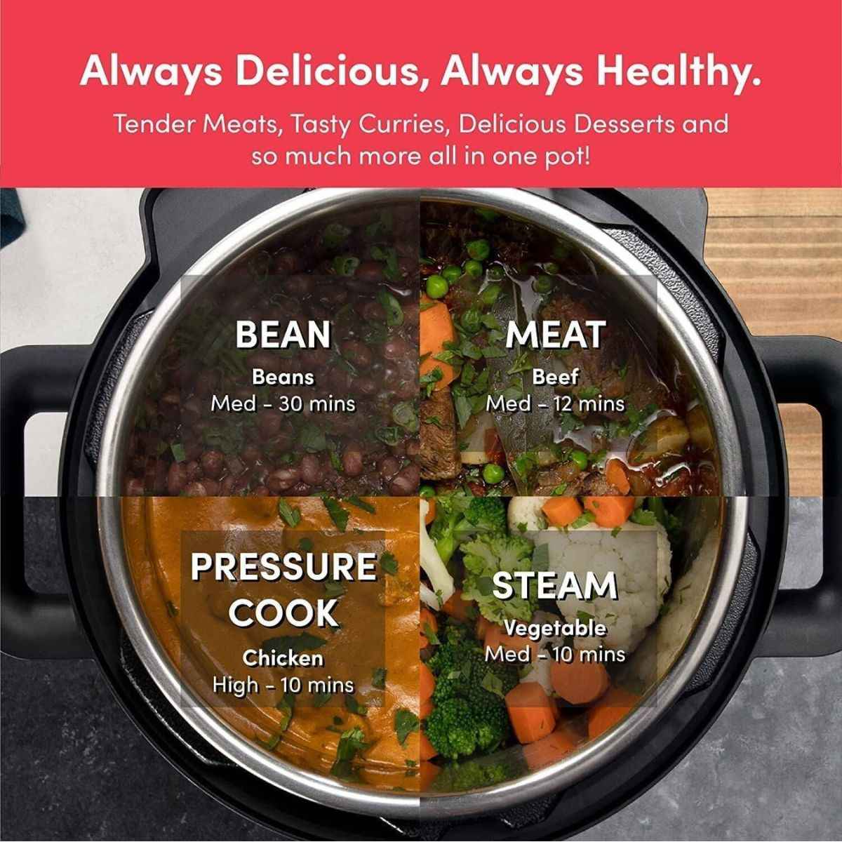 Nutricook Smart Pot 2 6L – NC‑SP204K 9‑in‑1 Electric Multicooker with 12 Smart Programs